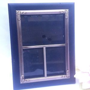 Vtg 3 Photo Frame